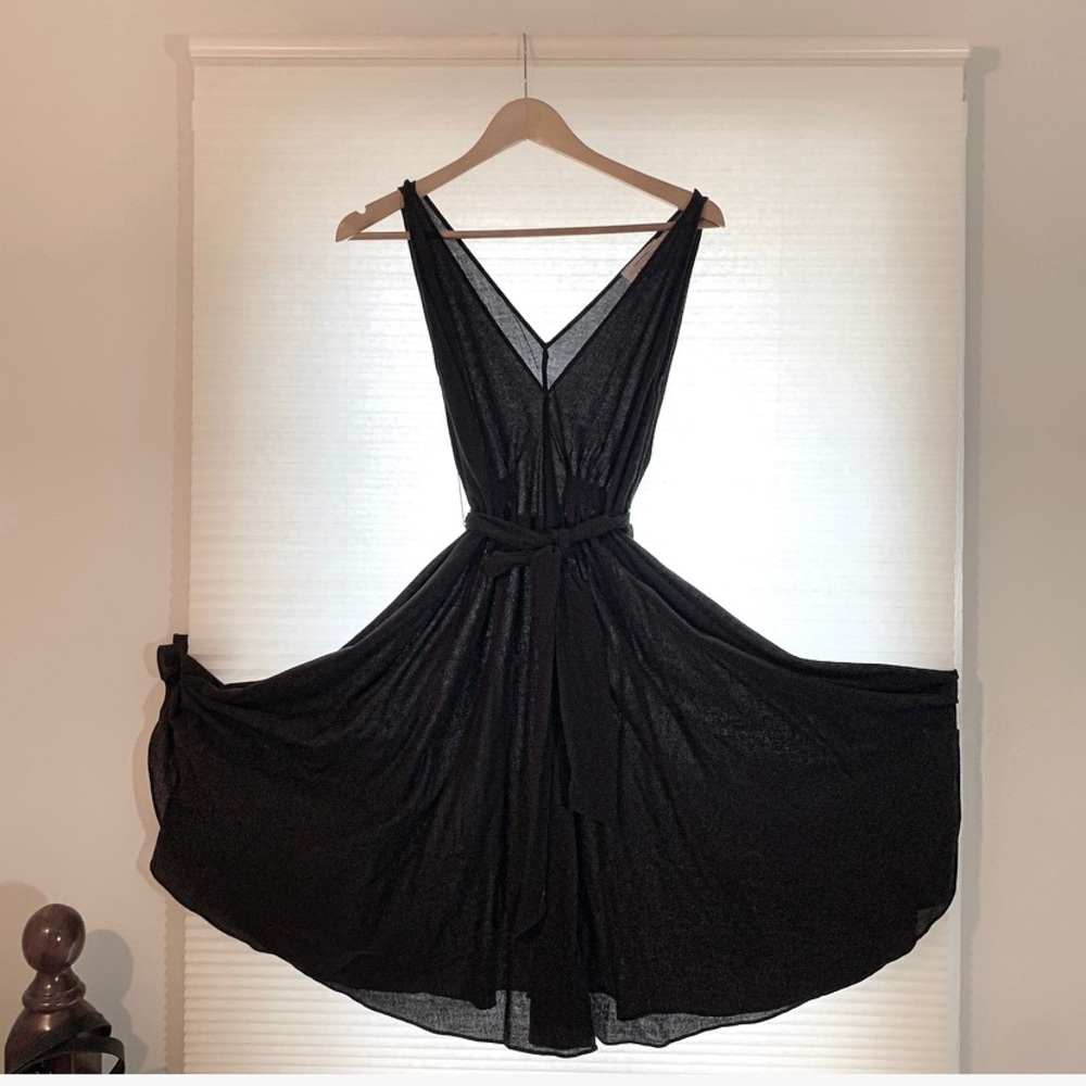 Paris Atelier & Other Stories Black Midi Dress